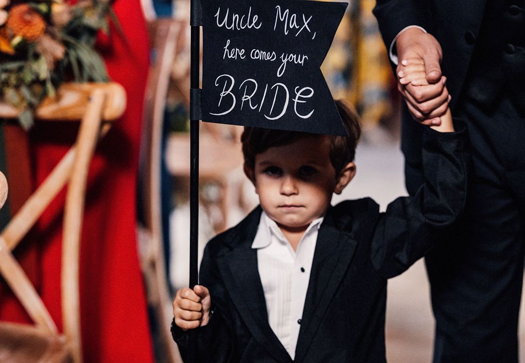 Black Wedding Shoes & Signs at Stylish Old Gore Barn Wedding