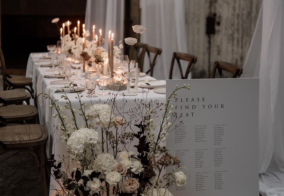 Ceiling Drapes Decoration at Plas Dinam Welsh Wedding Barn