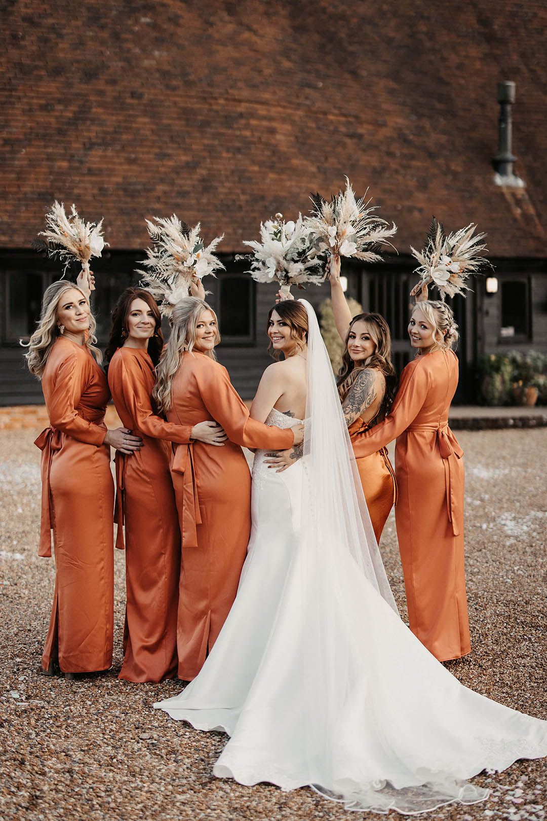 Burnt Orange Bridesmaid Dresses Rock My Wedding