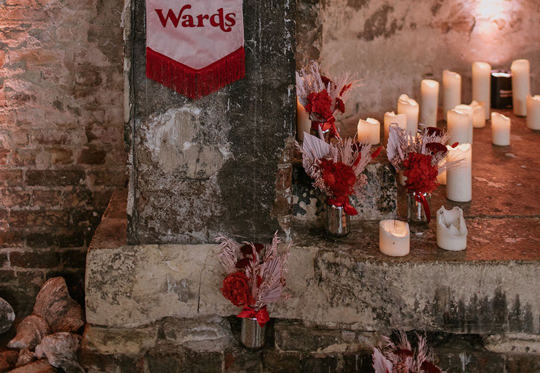 The Bedford London Wedding With Red & Pink Flowers & Decor