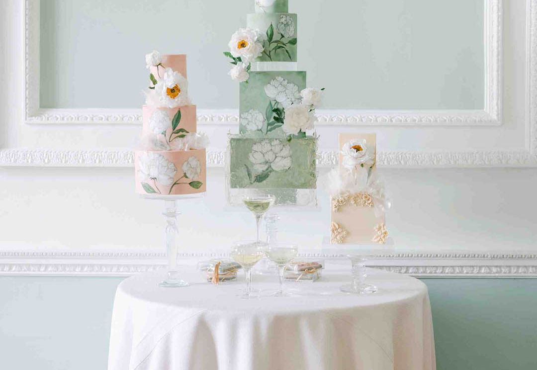 Pastel Green Wedding Inspiration in Country Mansion