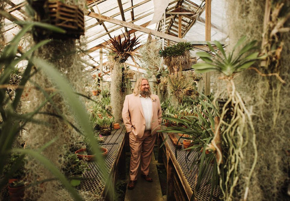 Greenhouse Wedding With Orchids & Dog in Tuxedo Rock My Wedding