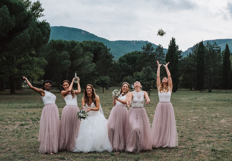 Outdoor Wedding Ceremony in Southern France with Rustic Decor