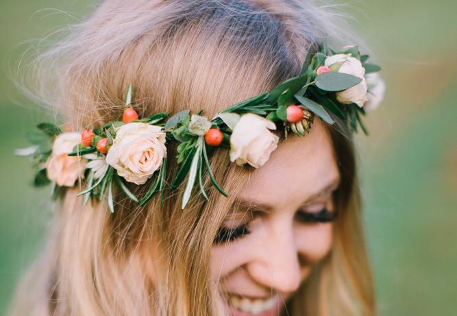Flower Crown - 30 Inspiring Ideas Worn By Real Brides