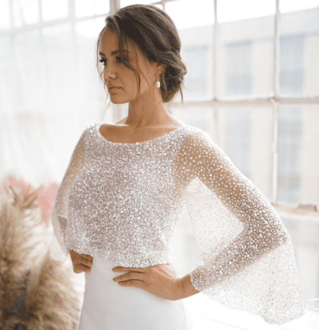 Wedding dress best sale topper uk