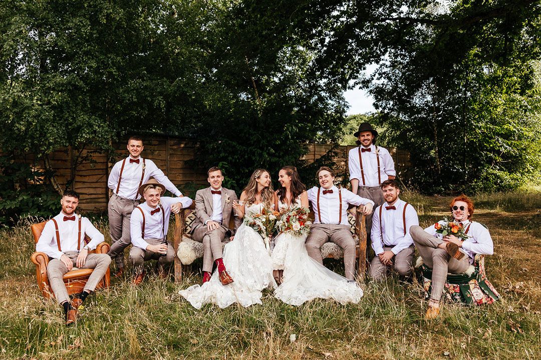 The Dreys LGBTQI+ Wedding With Two Brides In Lace Dresses