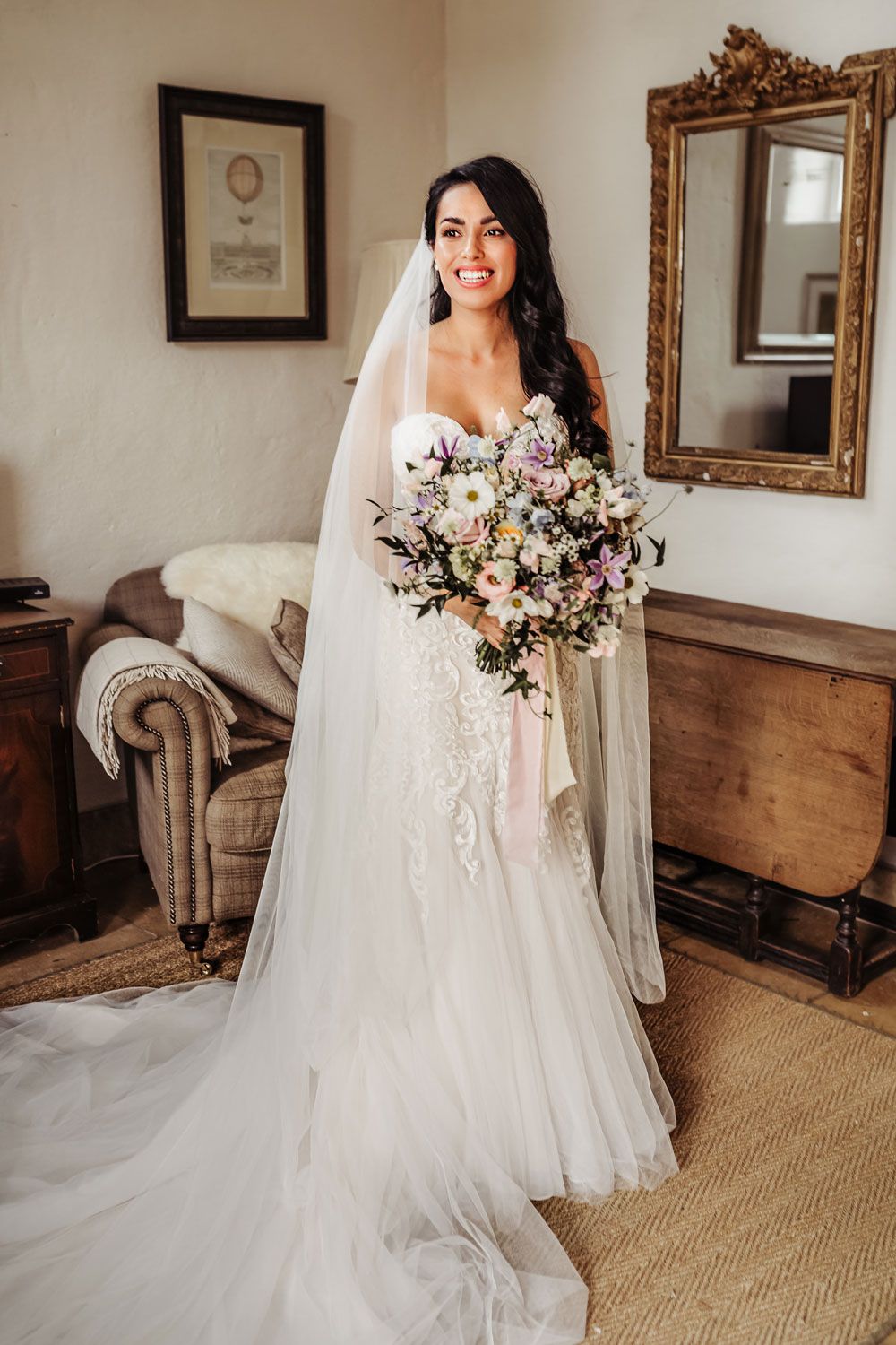 Lace And Tulle Wedding Dress at Rustic Wedding - Rock My Wedding