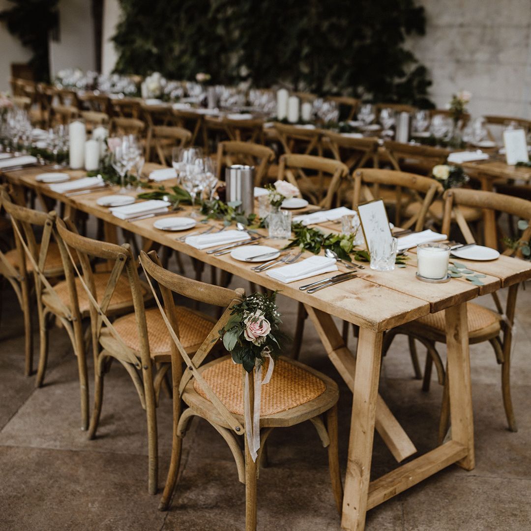 Middleton Lodge Estate Wedding with Appliqué Wedding Dress