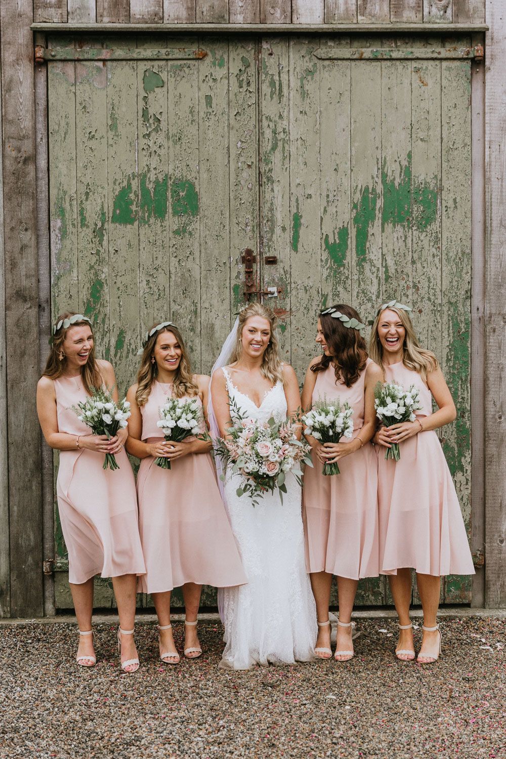 pink shades wedding color ideas with bridesmaid dresses in blush, dusty … |  Dusty rose bridesmaid dresses, Bridesmaid dresses color palette, Bridesmaid  dress colors