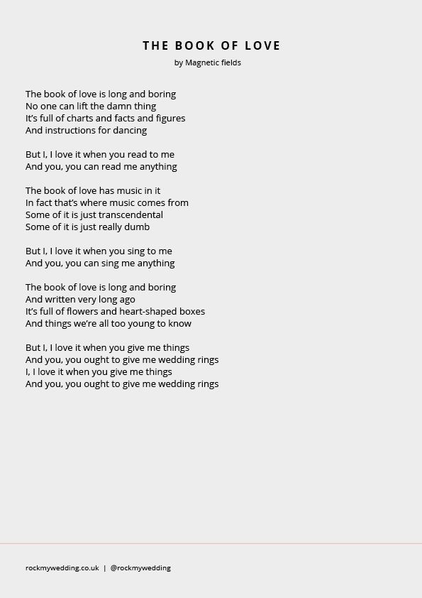 Wedding Readings The Complete List With Free Printables Wedding Readings The Complete List With Free Printables