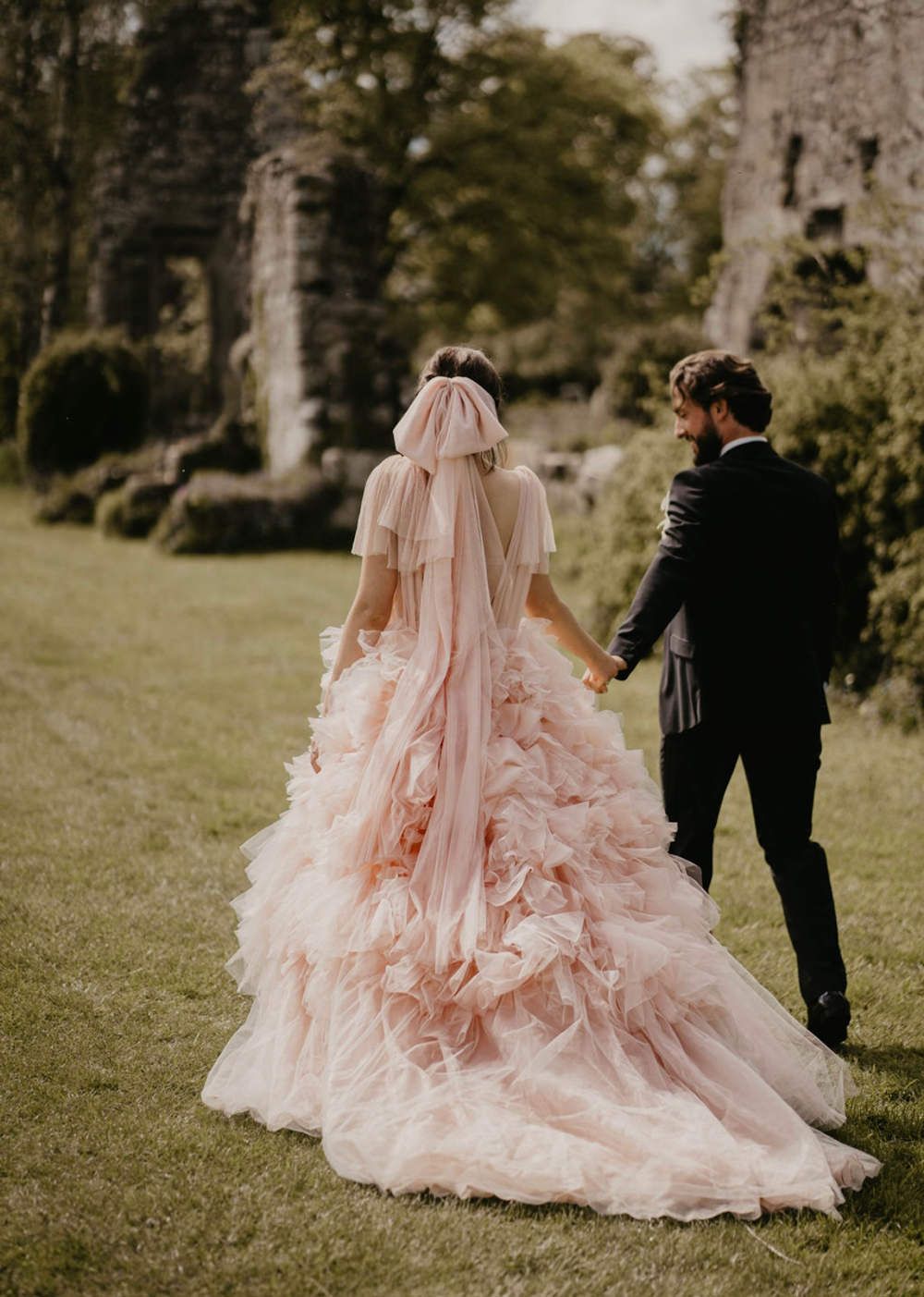 21 Colorful Wedding Dresses with Haute Couture Edge  Ruffled