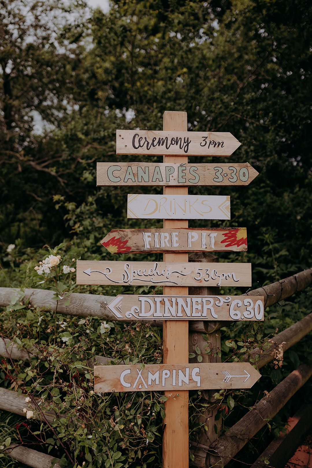 DIY Wedding Sign And Decor At Rustic Barn Wedding