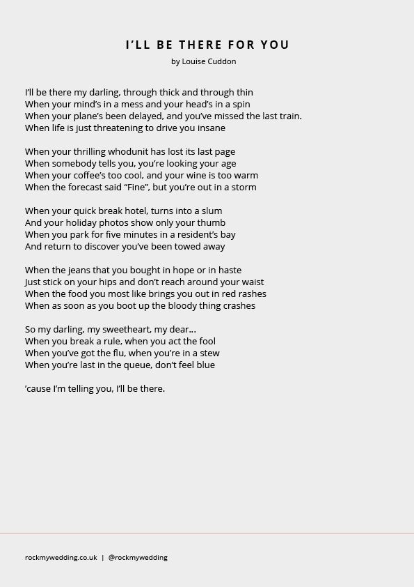 Funny Wedding Readings To Give Your Guests A Giggle