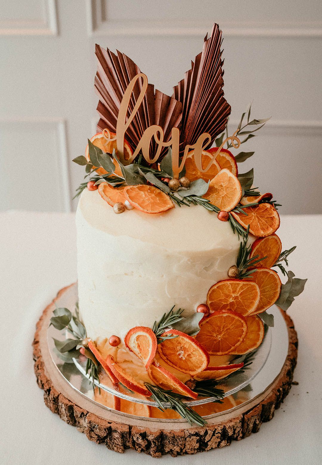 Green And Orange Wedding Cakes
