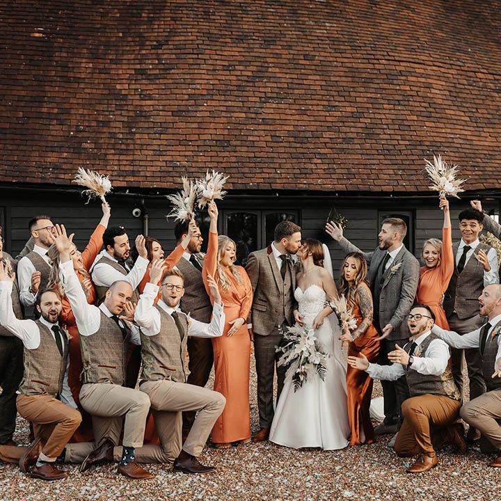 Burnt Orange Bridesmaid Dresses Rock My Wedding