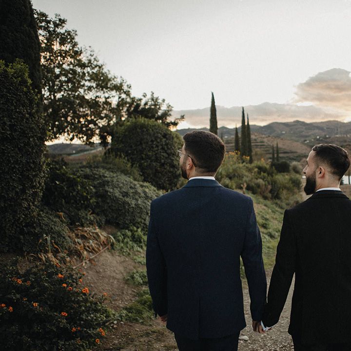 Hotel Cortijo Bravo Malaga Wedding With Two Grooms & Drag Queen Act