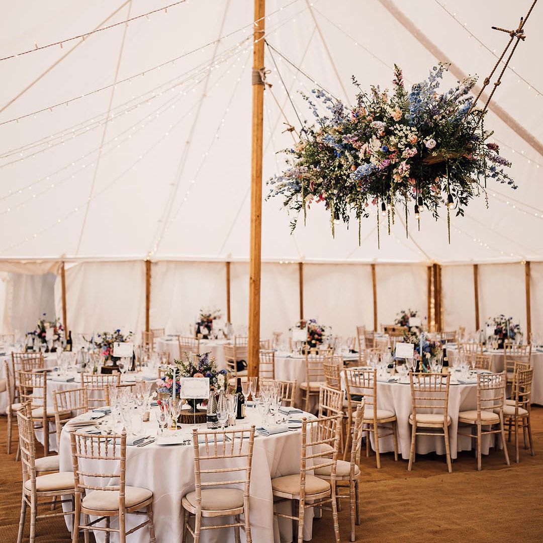 Pink And Blue Wedding Flowers at Classic Wedding