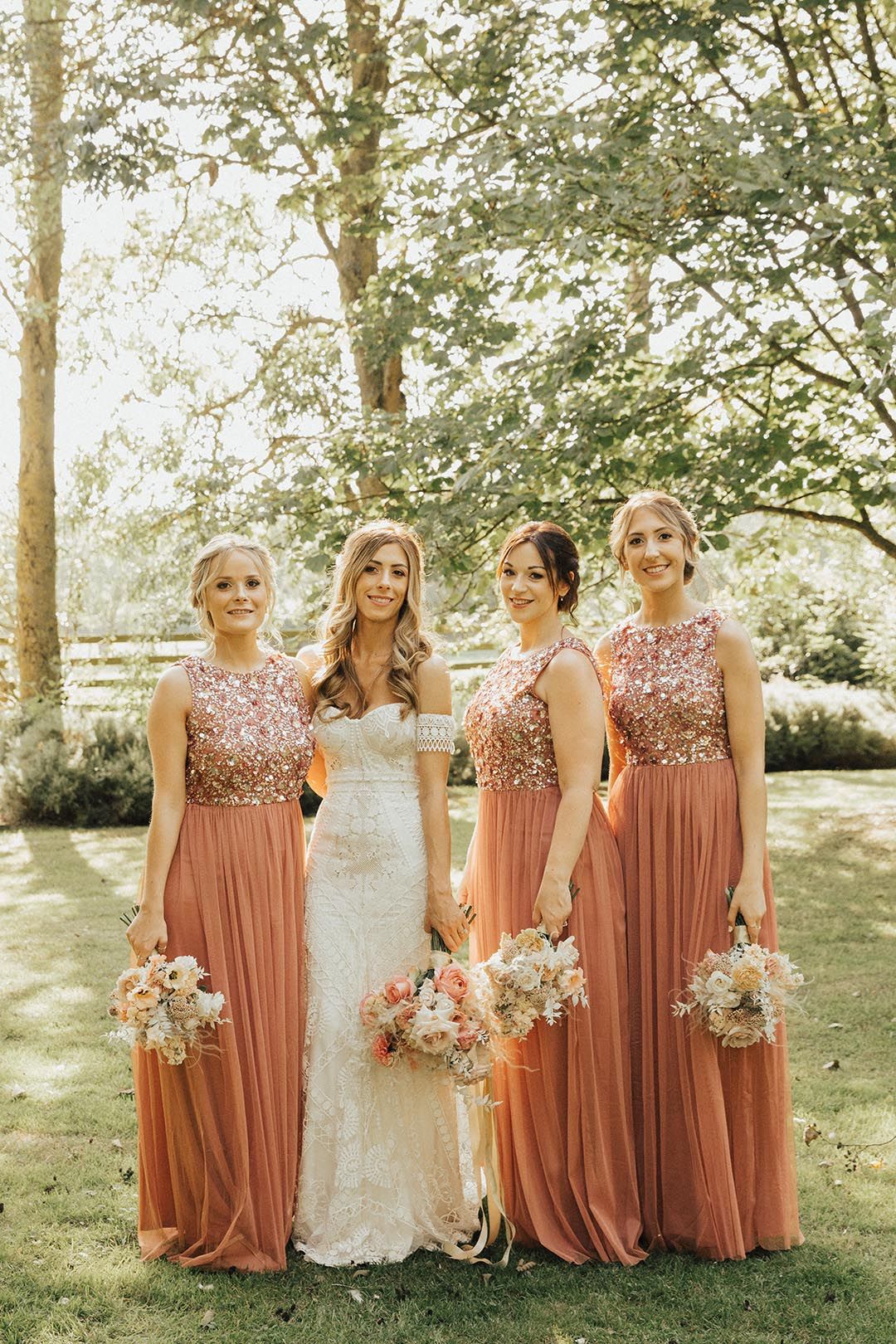 white dress brown polka dots Mermaid Rose Gold Bridesmaid Dresses Uk Rose Gold Sequin Mermaid Long Bridesmaid Dress, Maid Of Honor