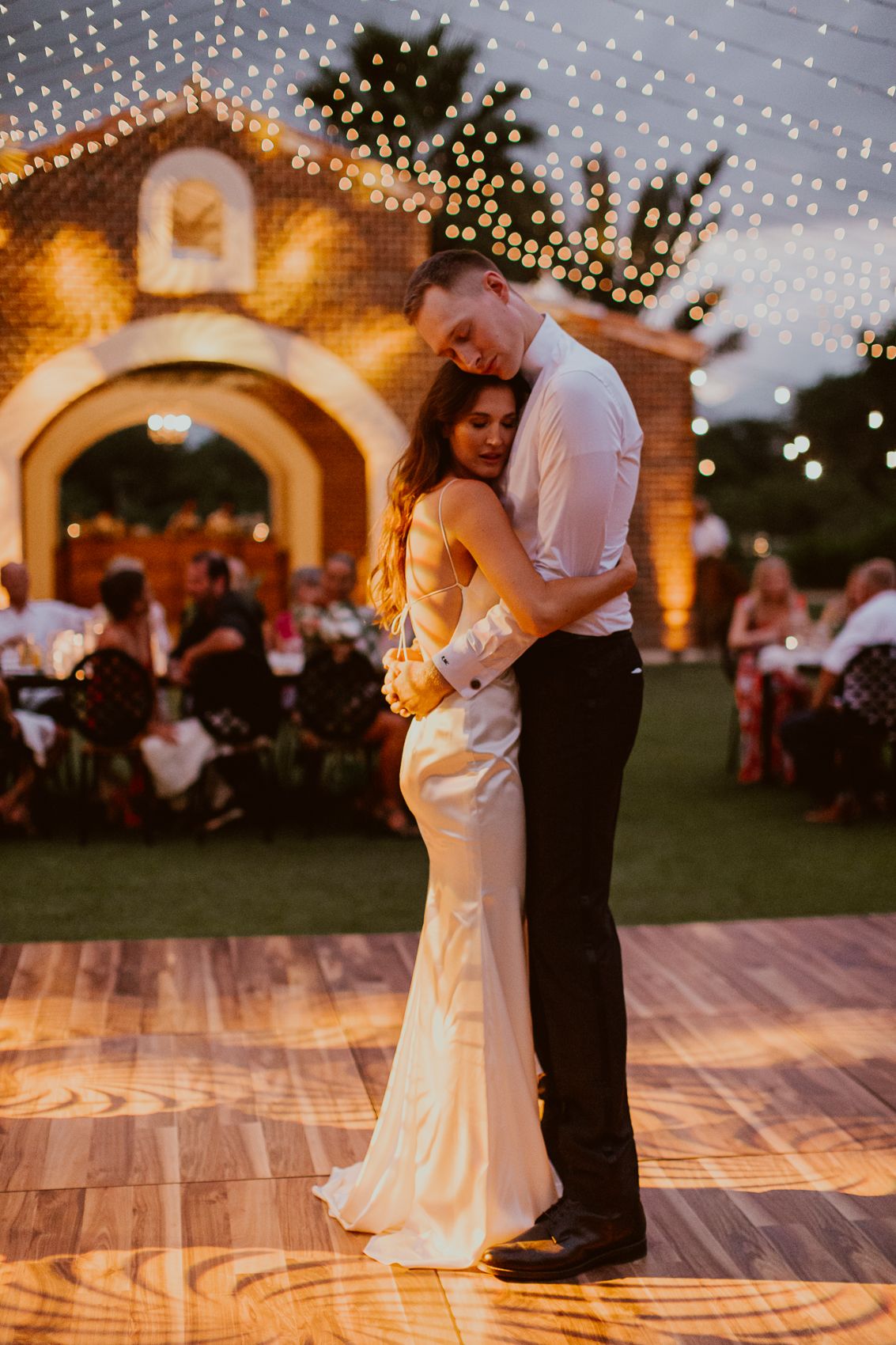 Spectacular Outdoor Dance Floor at Real Wedding