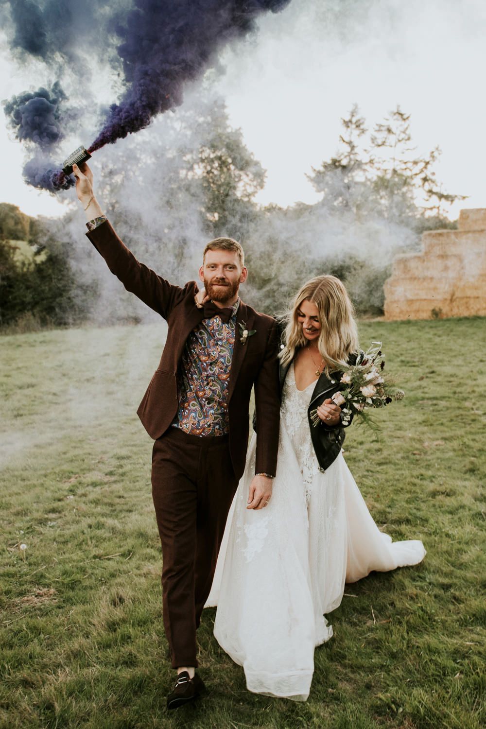 Smoke Bomb Wedding Photos - Rock My Wedding
