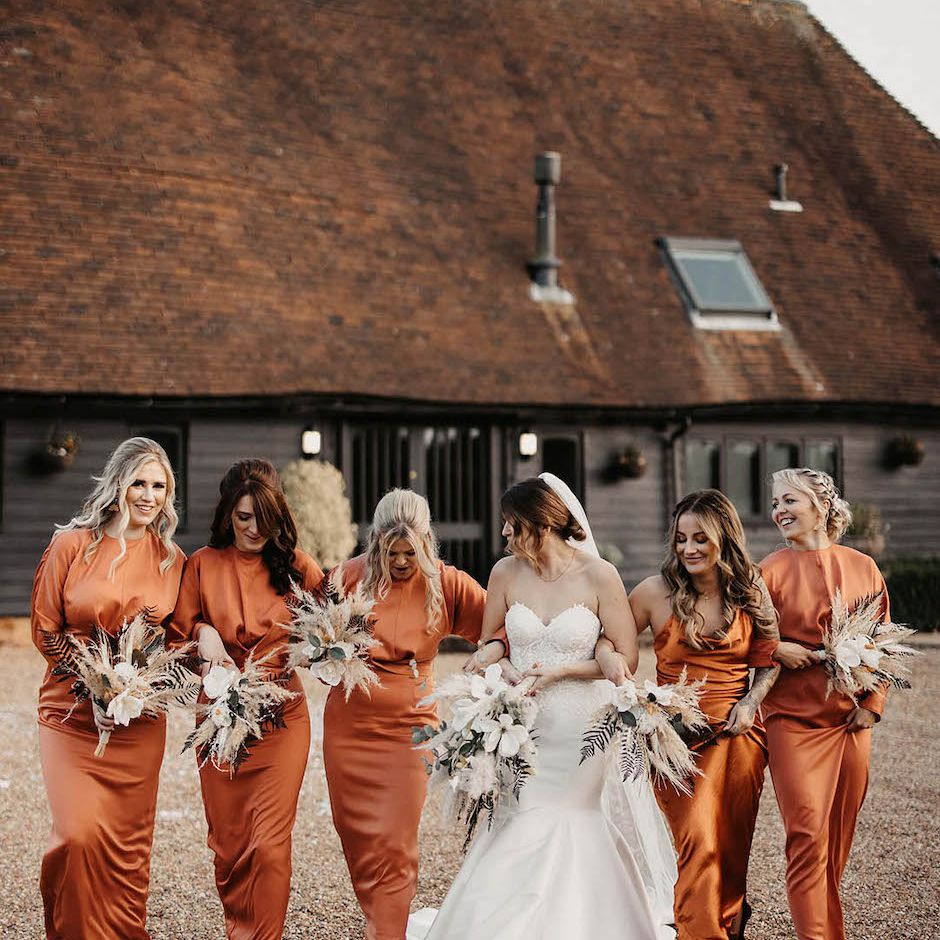 Burnt Orange Bridesmaid Dresses Rock My Wedding