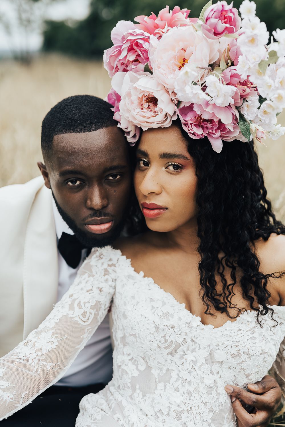 black brides with braids