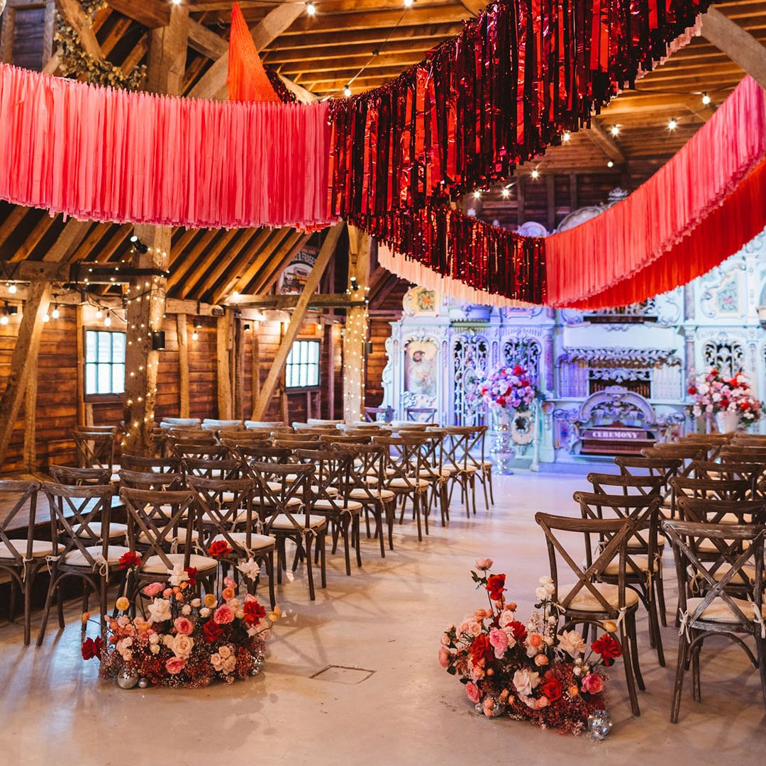 Preston Court Wedding With Booze Bath, Disco Balls & Streamers