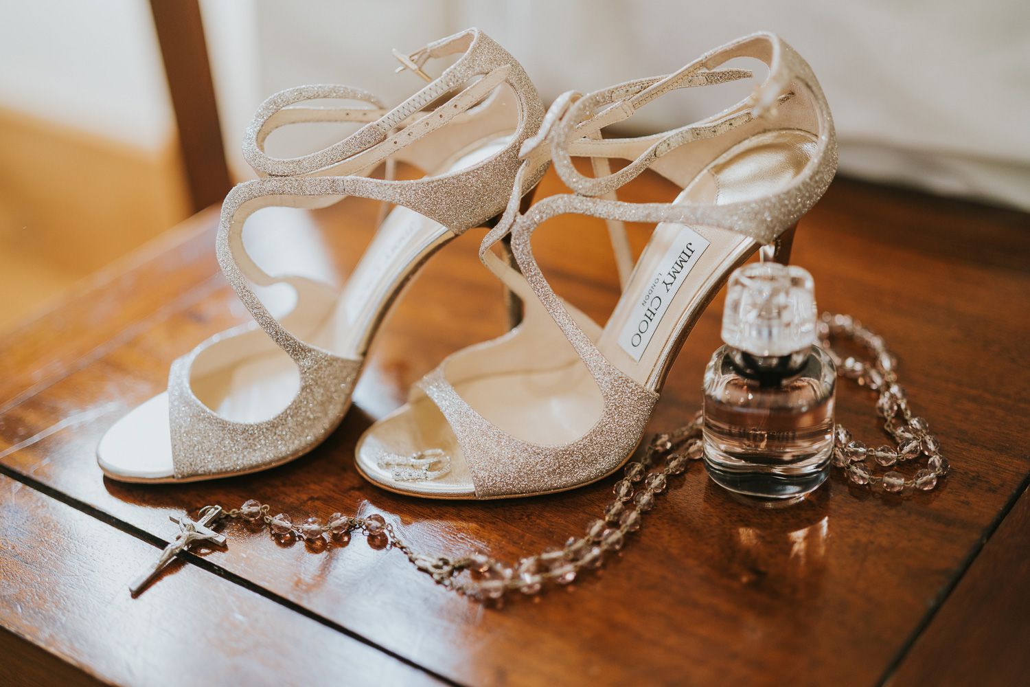 Jimmy Choo Wedding Shoes on Real Bride - Rock My Wedding