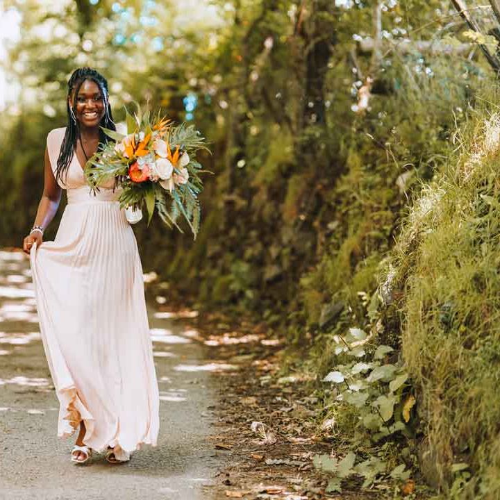Zimbabwean Cornish Fusion Wedding With Tropical Flowers & Pasties