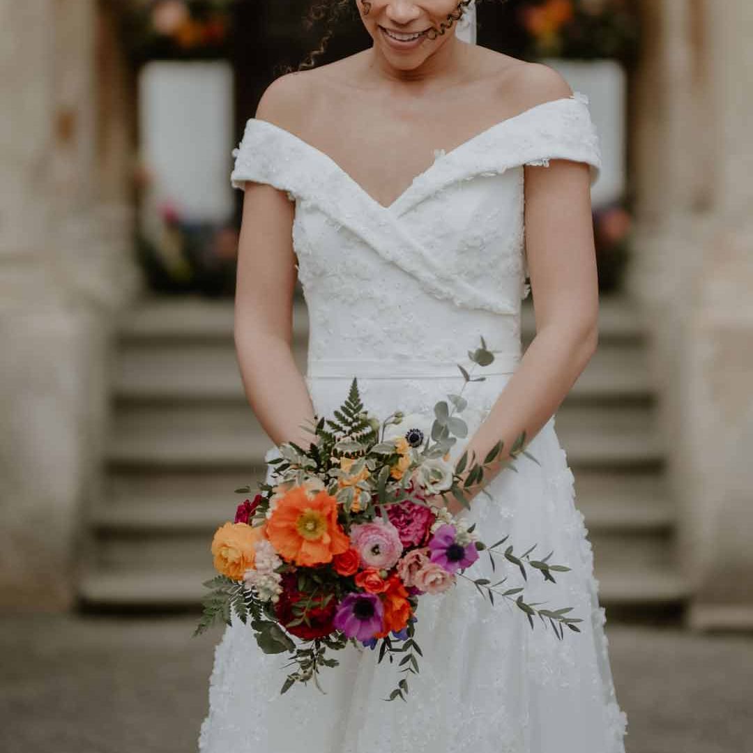 Elmore Court Gloucestershire Wedding With Colourful Wedding Flowers