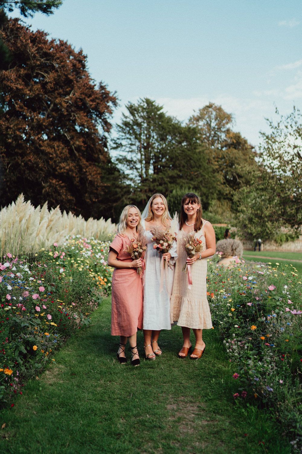 Southover Grange Gardens Micro Wedding with Dried Flower Bouquet