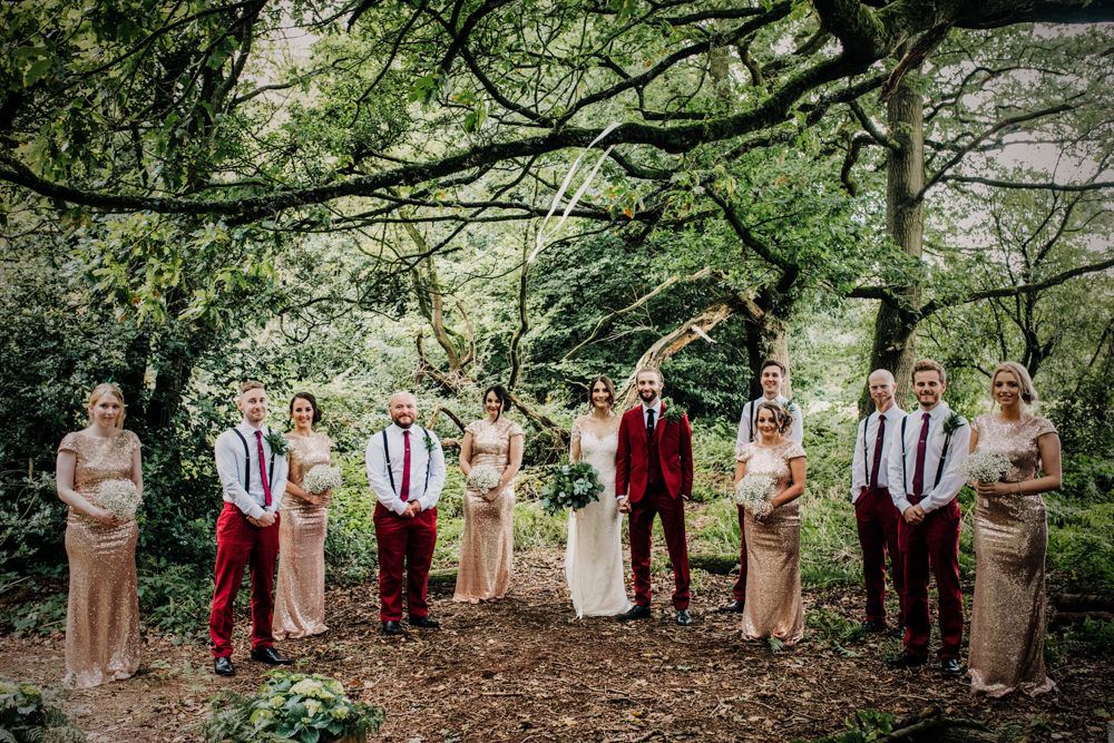 Stylish Woodland Wedding in Cheshire with Bride in Rosa Clara Naim Gown