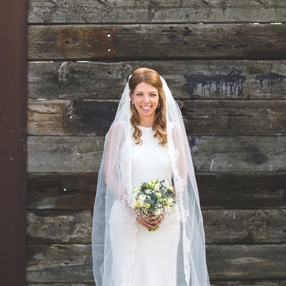 Charlie Brear Gown Coastal Wedding at The Lobster Shack in Whitstable