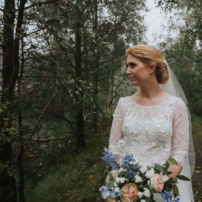 Rustic Wedding in Norway with Willow By Watters 'Amelia' Gown & Pastel ...