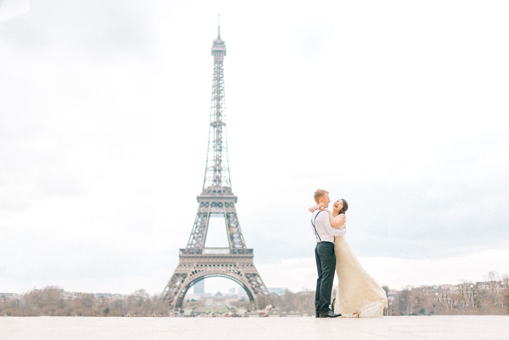 Romantic Post Wedding Photo Shoot in Paris by Sarah-Jane Ethan