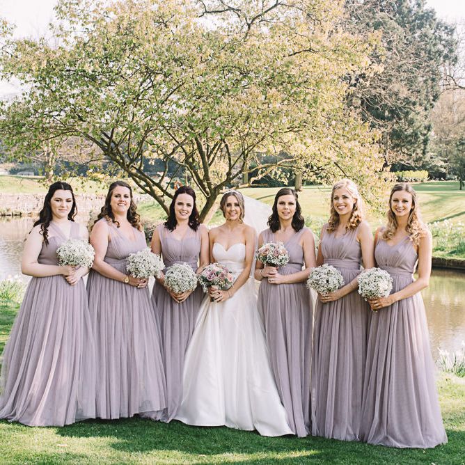 Dusky Purple/Heather Vintage Tea & Floral Decor at The Orangery