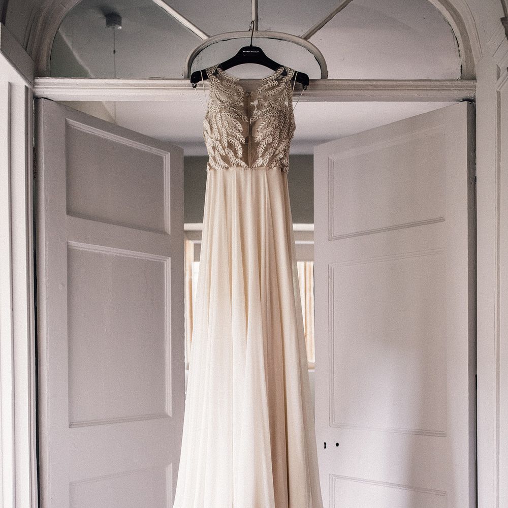 Silk maxi dress Amanda Wakeley Silver size 10 UK in Silk - 12819327