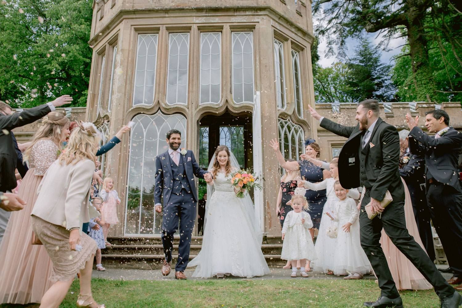 Culzean Castle Wedding With Peony Flowers & Princess Bride Dress Rock