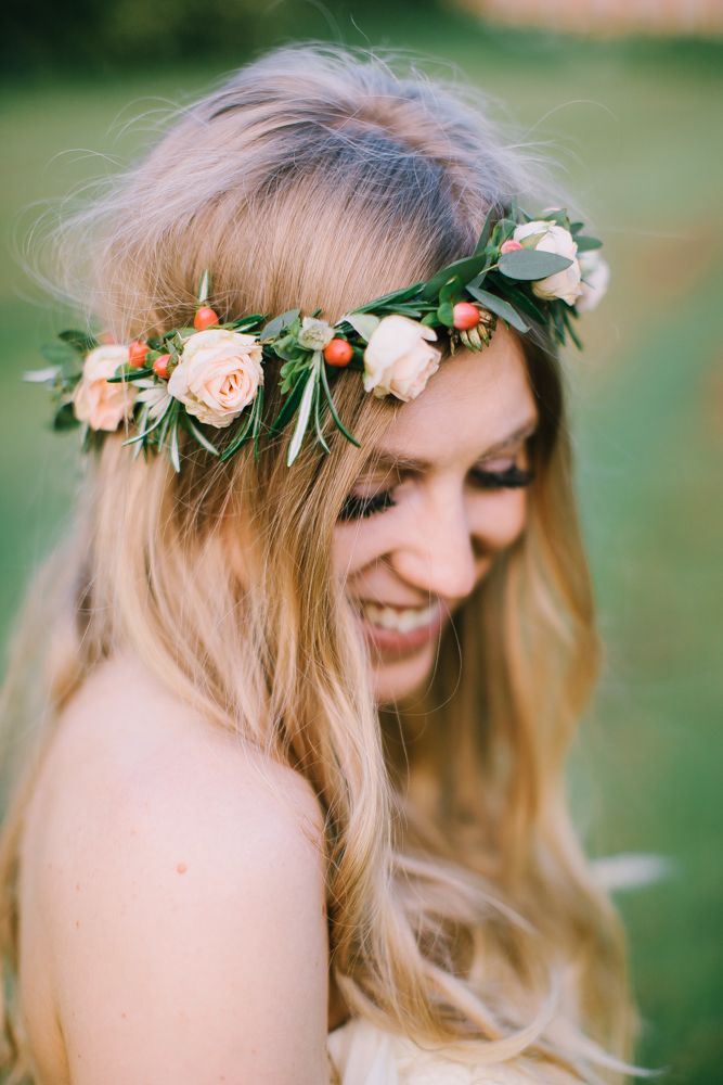 Flower Crown - 30 Inspiring Ideas Worn By Real Brides