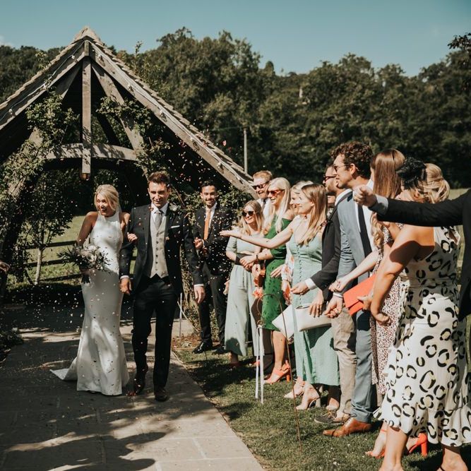 Hyde House Wedding in the Cotswolds with Justin Alexander Bride Dress