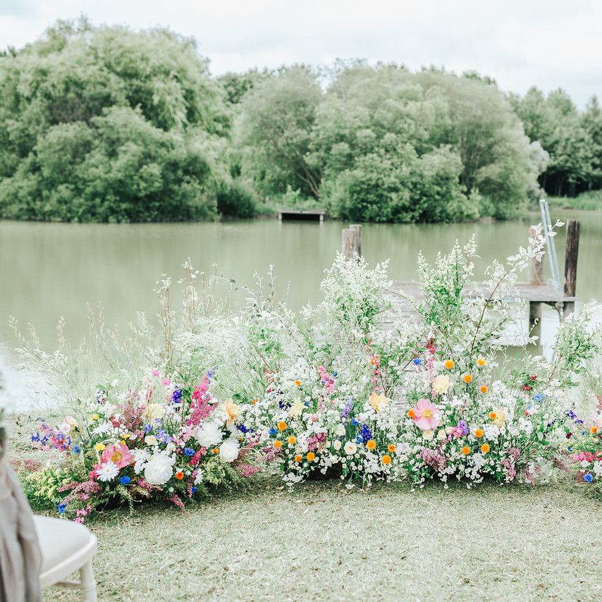 Wedding Ideas For Summer with Wildflowers & Boho Bridal Gown