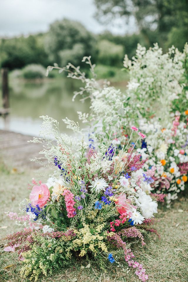 Wedding Ideas For Summer with Wildflowers & Boho Bridal Gown