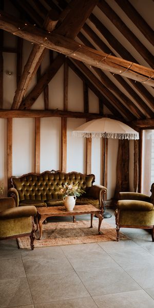 Locate to Create 'Glorious Green' Vintage Seating Area - Photographer Nicola Dawson, Florist Moody Blooms, Venue The Oak Barn Frame Farm