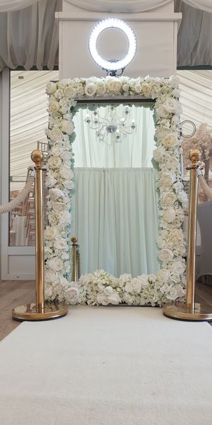 Magic Mirror Photo Booth with Flower Frame