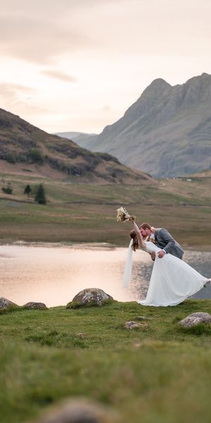 Bride & groom in the Lake District by Chris Freer