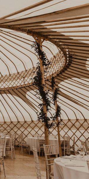 Yurt Wedding with Outdoor Naked Tipi Ceremony, Glitter Station & Peach Rewritten Bridesmaid Dresses, with Bride in Made With Love, shot by Nesta Lloyd