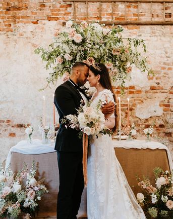 Thurning Hall Wedding Inspiration With Vintage Lace Dress