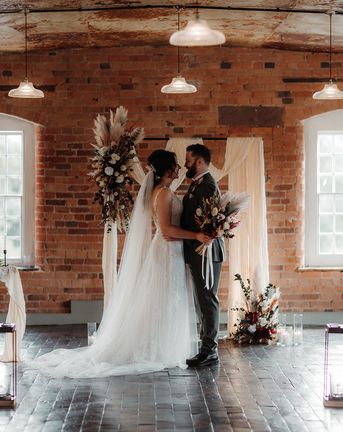 The West Mill autumnal boho wedding with dried wedding flowers