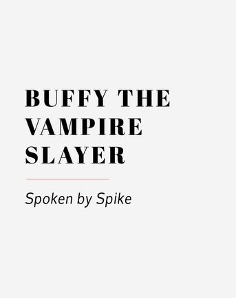 Buffy The Vampire Slayer Wedding Reading