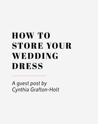 how to store your wedding dress